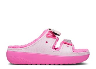 Barbie x klassische Cozzzy-Sandale „Electric Pink“