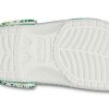 Crocs 4 Printing Outdoor Flat Heel Beach Sports Weiß Grün Sandalen „Weiß Grün“ 206230-1C8