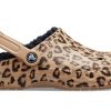 Crocs Baya gefütterte Clog-Hausschuhe mit Leopardenmuster, 205975-98R