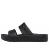 Crocs Baya Plateau-Sandalen „Schwarz“ 208188-001