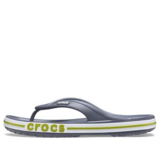 Crocs Bayaband Flip rutschfeste, verschleißfeste, lässige Hausschuhe in Graugrün „Grey Green“ 205393-0A3