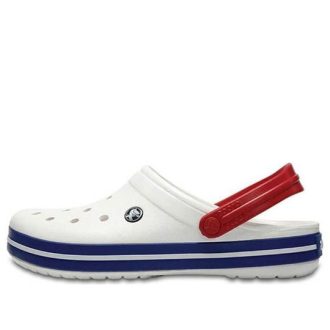 Crocs Beach Unisex Weiß Blau Sandalen „White Blue“ 11016-11I