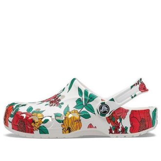 Crocs Beach White Flowers Sandalen „Weiß Rot Grün“ 206230-10D