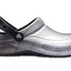 Crocs Bistro Graphic Clogs „Silber Schwarz“ 204044-041