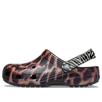Crocs Classic Animal Strandsandalen Unisex Schwarz 207840-0ZR