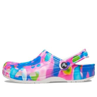 Crocs Classic Beach Sandalen Unisex Blau Rosa 207556-102