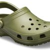 Crocs Classic Beach Unisex-Sandalen in Armeegrün, 10001-309