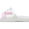 Crocs Classic Bleach Dye Slides „Weiß Pink“ 207411-94S