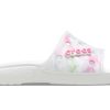 Crocs Classic Bleach Dye Slides „Weiß Pink“ 207411-94S