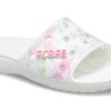 Crocs Classic Bleach Dye Slides „Weiß Pink“ 207411-94S