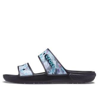 Crocs Classic Casual Unisex Blau Schwarz Hausschuhe 207283-988