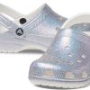 Crocs Classic Casual Unisex Metallic Silber Pink Sandalen 207551-90H