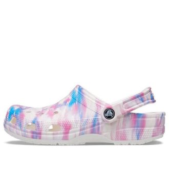 Crocs Classic Casual Unisex Weiß Rosa Blau Sandalen „White Pink Blue“ 207567-94S