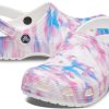 Crocs Classic Casual Unisex Weiß Rosa Blau Sandalen „White Pink Blue“ 207567-94S