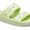 Crocs Classic Clog Cozy Unisex Grau Grün Hausschuhe 206761-335