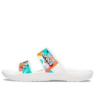 Crocs Classic Clog Cozy Unisex Weiße Mehrfarbige Hausschuhe „Weiß“ 207856-94S