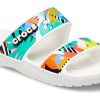 Crocs Classic Clog Cozy Unisex Weiße Mehrfarbige Hausschuhe „Weiß“ 207856-94S