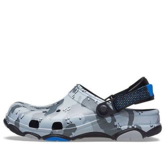 Crocs Classic Clog Desert Camouflage Outdoor Beach Unisex Schwarz Grau Sandalen 207305-097