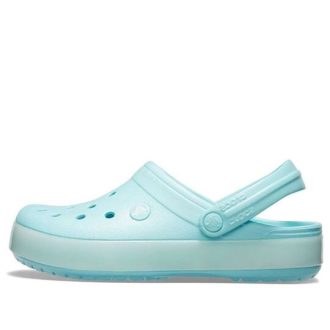 Crocs Classic Clog durchscheinende Beach-Eisblau-Sandalen 205894-4S3