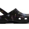 Crocs Classic Clog Lässige, atmungsaktive Strandschuhe Schwarz Unisex 206868-001