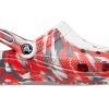 Crocs Classic Clog Marble Beach Sports Unisex Rot Weiß Sandalen „Red White“ 206867-884