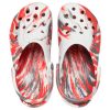 Crocs Classic Clog Marble Beach Sports Unisex Rot Weiß Sandalen „Red White“ 206867-884