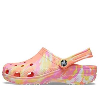 Crocs Classic Clog Marble Beach Sports Unisex Rote Mehrfarbige Sandalen „Rot“ 206867-83F