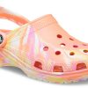 Crocs Classic Clog Marble Beach Sports Unisex Rote Mehrfarbige Sandalen „Rot“ 206867-83F