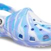 Crocs Classic Clog Marble Beach Sports Unisex Weiß Blau Sandalen „Weiß Blau“ 206867-1FK