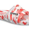 Crocs Classic Clog Marble Beach Unisex Rot Weiß Hausschuhe „Red White“ 206879-884
