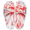 Crocs Classic Clog Marble Beach Unisex Rot Weiß Hausschuhe „Red White“ 206879-884