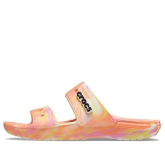 Crocs Classic Clog Marble Beach Unisex Rote Mehrfarbige Hausschuhe „Rot“ 207701-83F