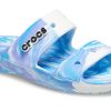 Crocs Classic Clog Marble Beach Unisex Weiß Blau Hausschuhe „Weiß Blau“ 207701-1FK