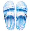 Crocs Classic Clog Marble Beach Unisex Weiß Blau Hausschuhe „Weiß Blau“ 207701-1FK
