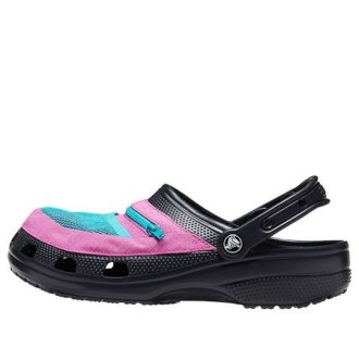 Crocs Classic Clog Pocket Sandalen Schwarz Rosa 206612-0I8