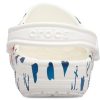 Crocs Classic Clog Printing Sandalen Weiß Blau 206053-94S