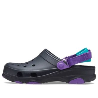 Crocs Classic Clog Schwarz Lila Sandalen „Schwarz Lila“ 206340-09V