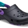 Crocs Classic Clog Schwarz Lila Sandalen „Schwarz Lila“ 206340-09V