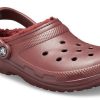 Crocs Classic Clog Sports Unisex-Sandalen in Weinrot, 203591-60U