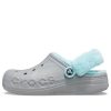 Crocs Classic Clog Stay Warm Fleece Lined Schuh Unisex Grau Blau 206633-0IG
