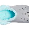 Crocs Classic Clog Stay Warm Fleece Lined Schuh Unisex Grau Blau 206633-0IG