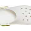 Crocs Classic Clog Strandsandalen Weiß Farbverlauf Grün 206638-1DC