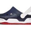 Crocs Classic Clog Strandschuh Blau Weiß 14300-462