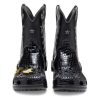 Crocs Classic Cowboy Boot „Schwarz“ 208695-001