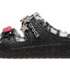 Crocs Classic Cozzzy Disco Glitter Sandalen „Schwarz“ 208074-0C4