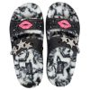 Crocs Classic Cozzzy Disco Glitter Sandalen „Schwarz“ 208074-0C4