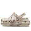 Crocs Classic Crush Marmorierter Clog „Bone Multi“ 208265-2Y3