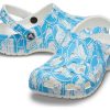 Crocs Classic Duke Print Clogs „Blau Weiß“ 210003-4OX