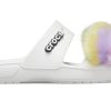 Crocs Classic Fur Sure 2 Riemen Sandalen „Weiß“ 207405-100