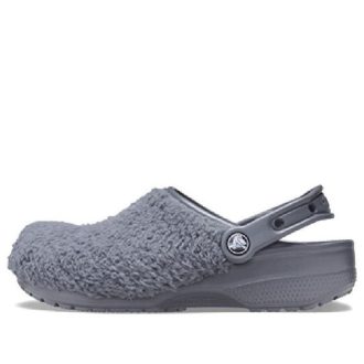 Crocs Classic Fuzz Mania Clogs „Schiefergrau“ 206625-0DA